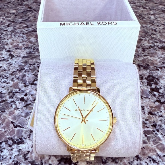 NWT Michael Kors Gold-Tone Bracelet Watch main image 2